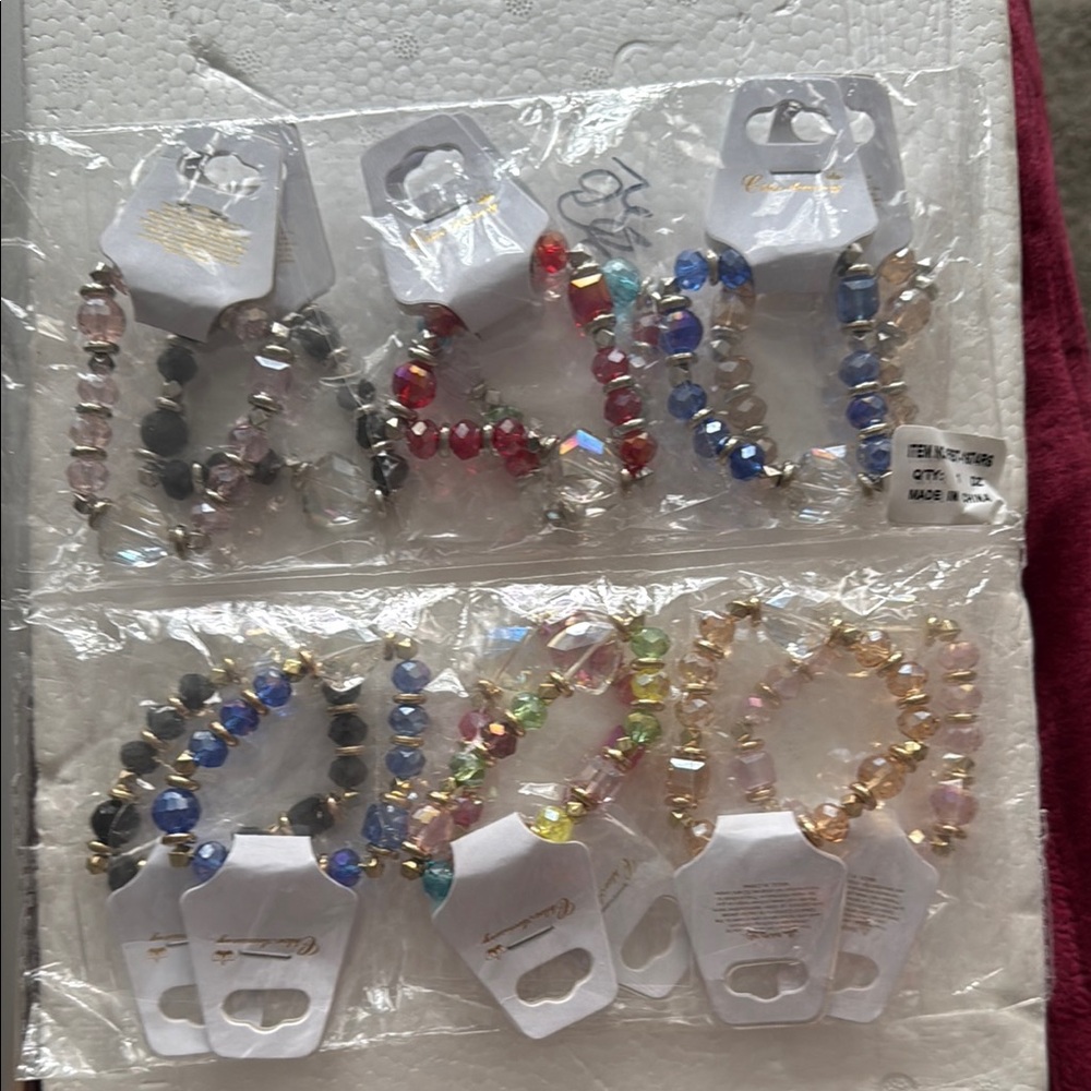 Colorful Beaded Bracelets Set